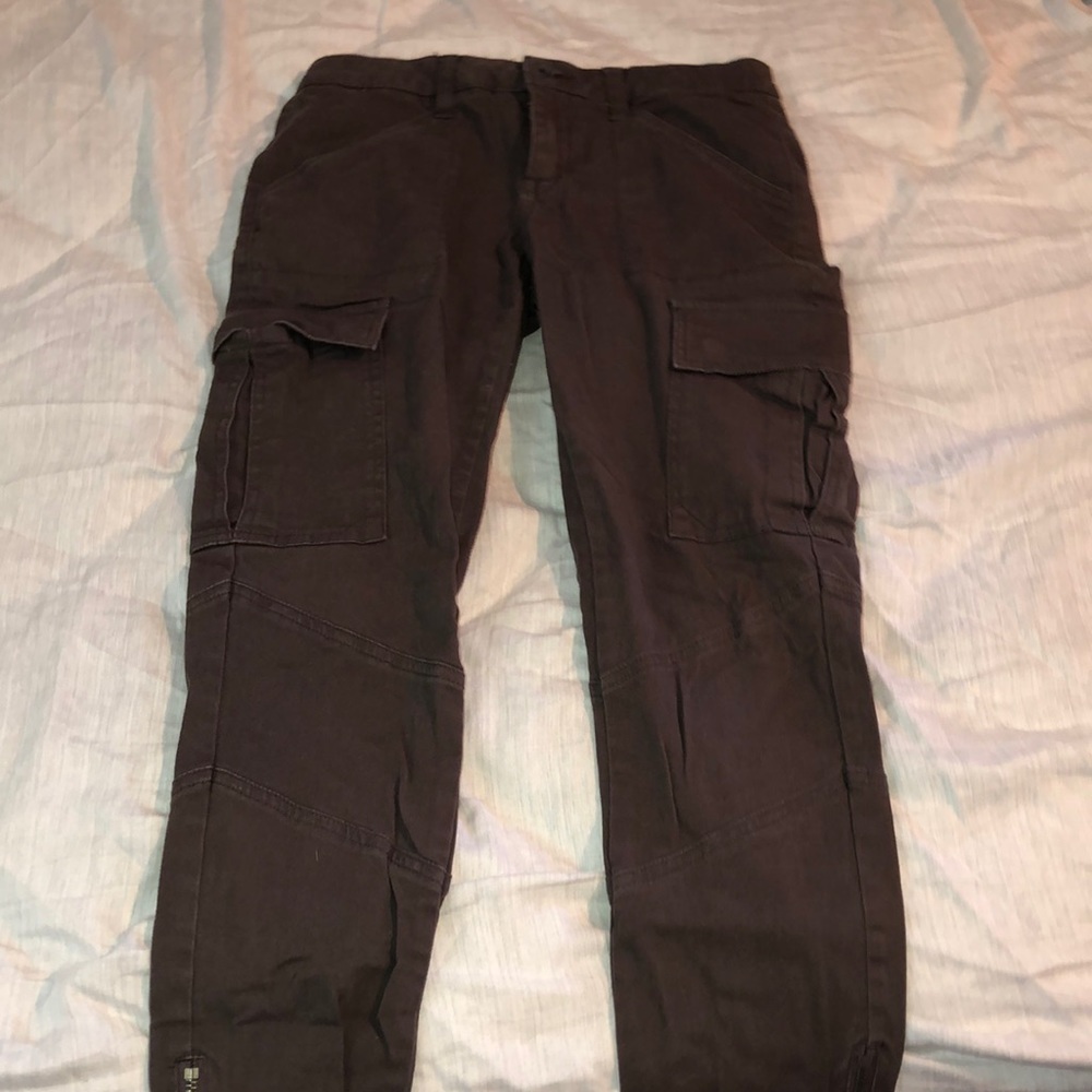 Brown cargo type pants